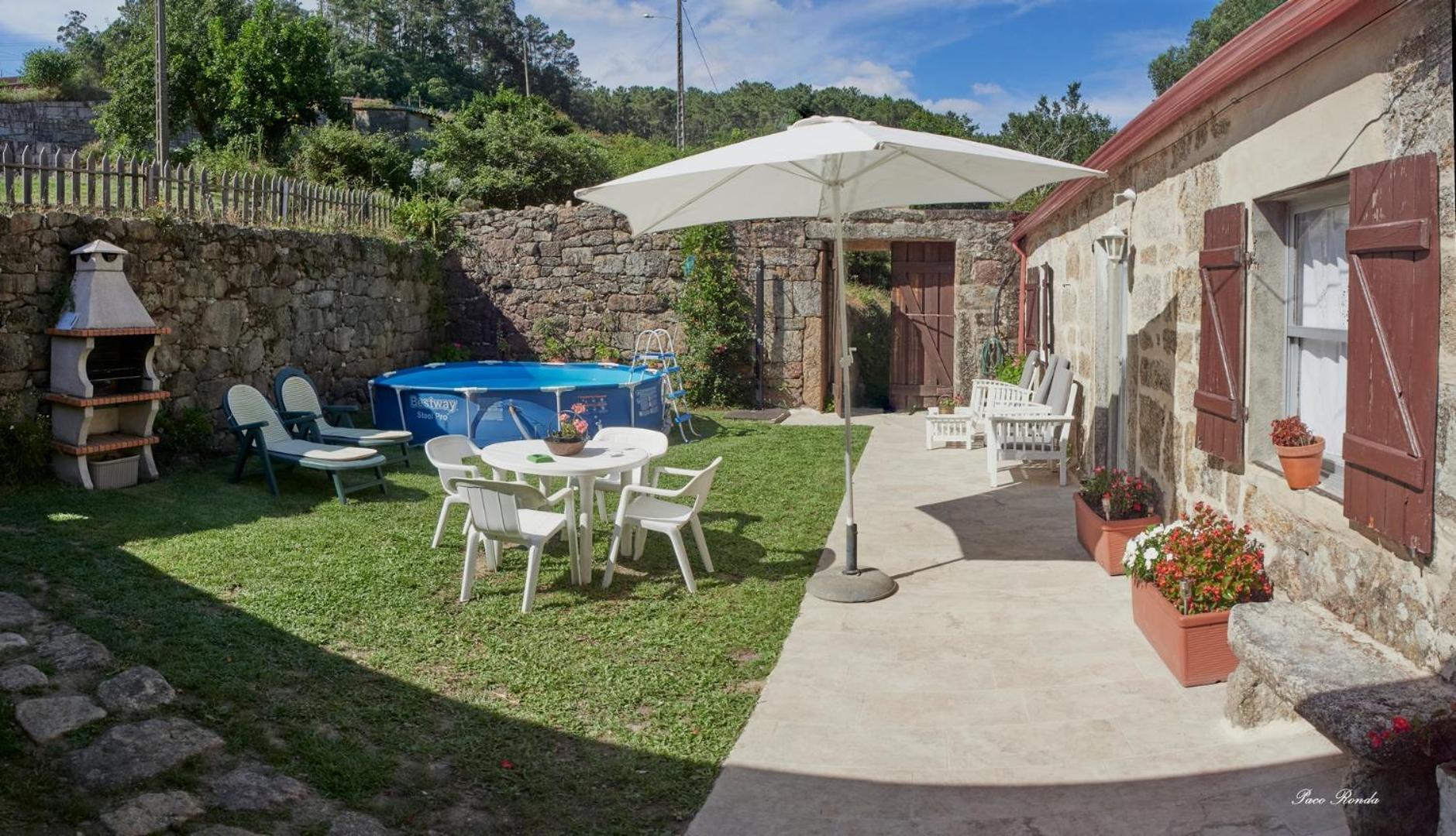 Villa Casa De Mila En Creciente Pontevedra Esterno foto